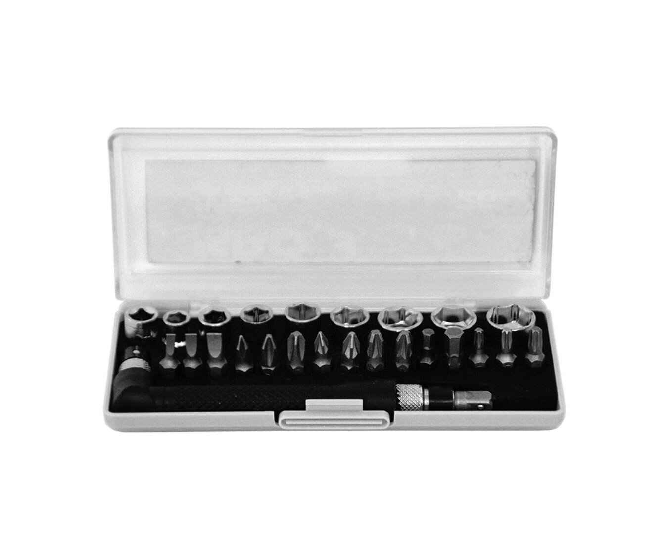 Набор бит и головок Kroft 0953030 угловая рукоятка 26 предметов