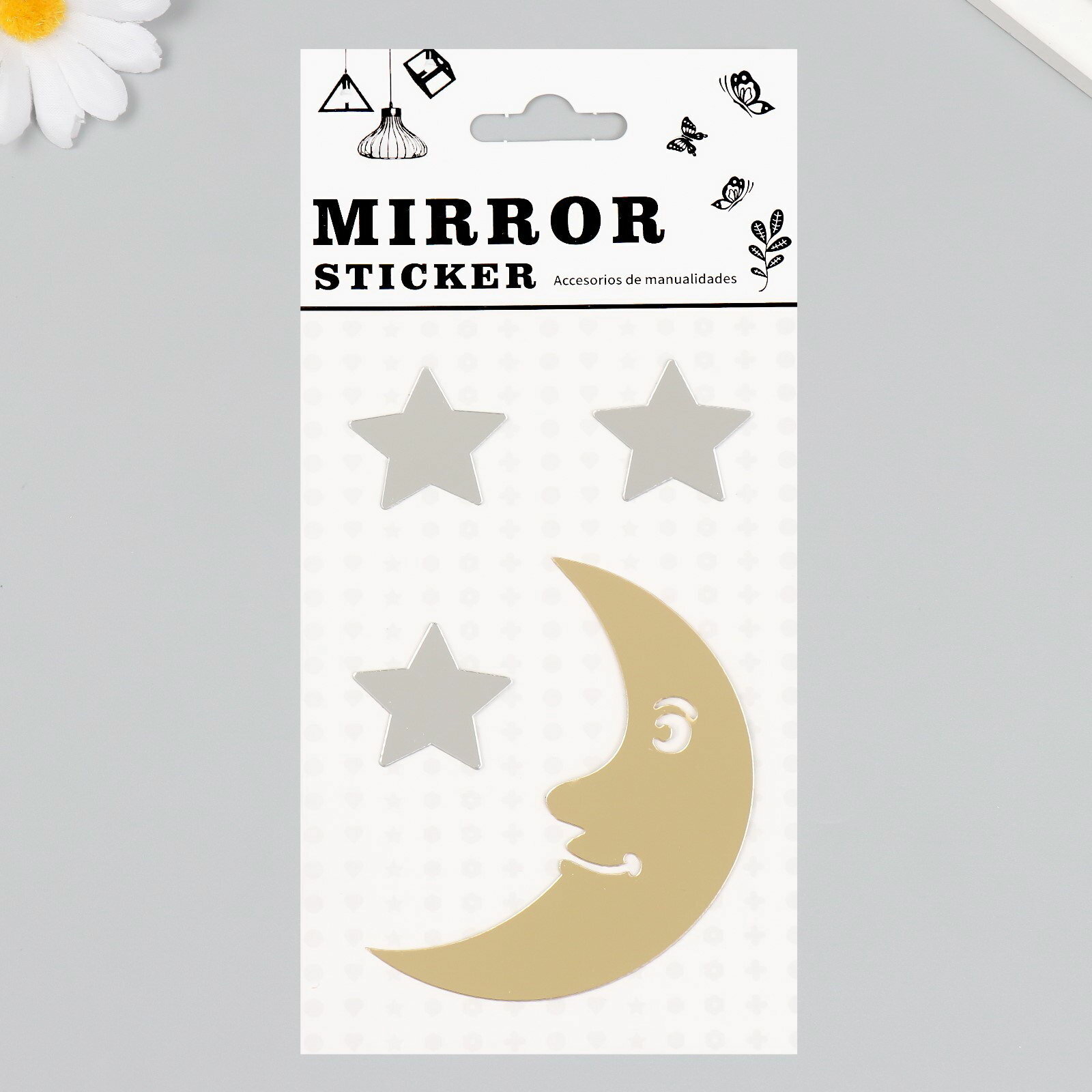 Наклейка интерьерная зеркальная 