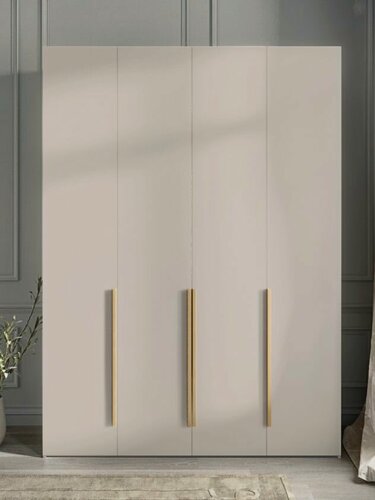 Изображение товара Casa Mia 180x50x260 см. Шкаф для одежды в спальню распашной, 4-дверный , Кашемир, Ручка накладная 832 мм