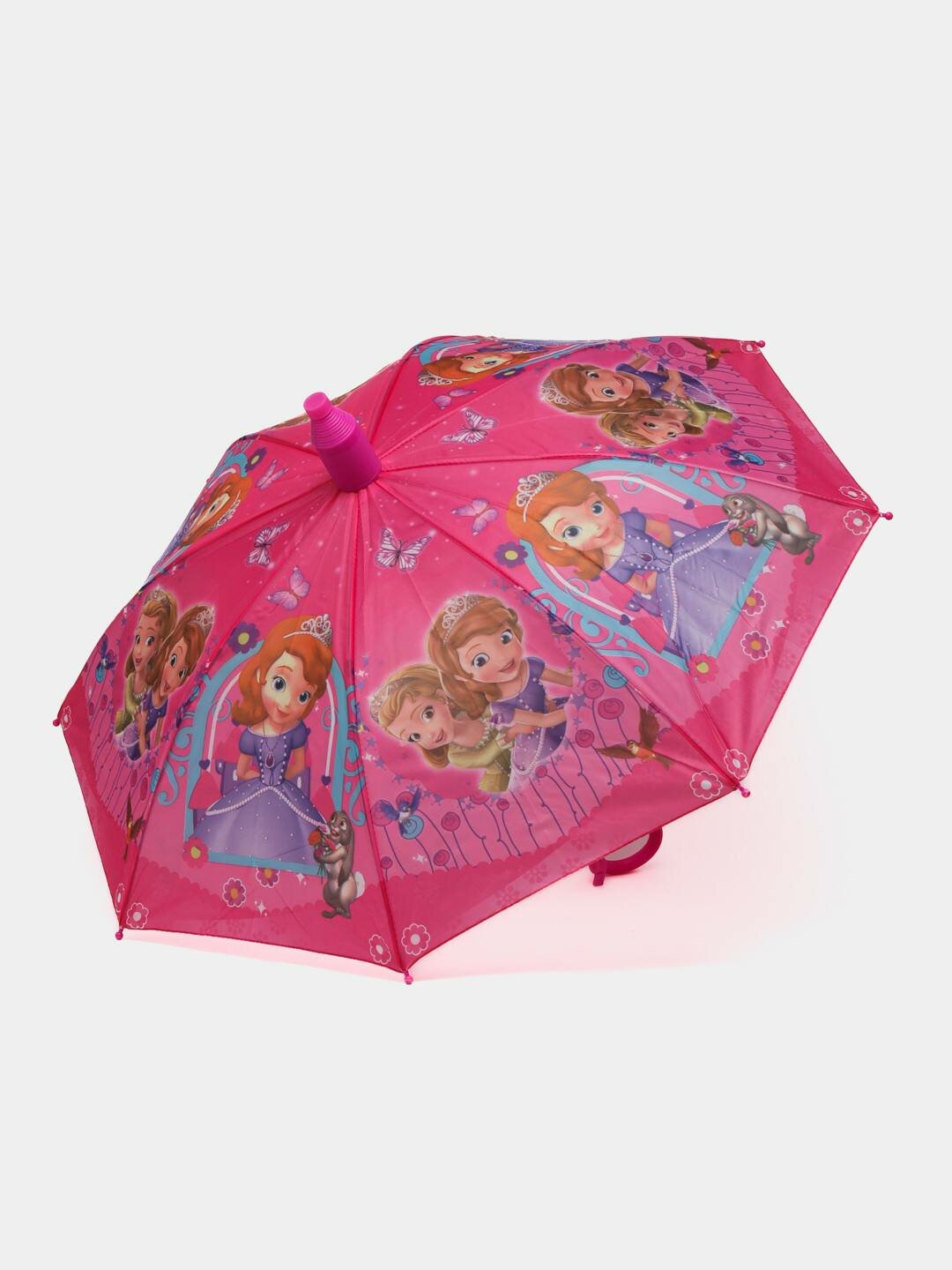 Зонт-трость , розовый, — фото 1