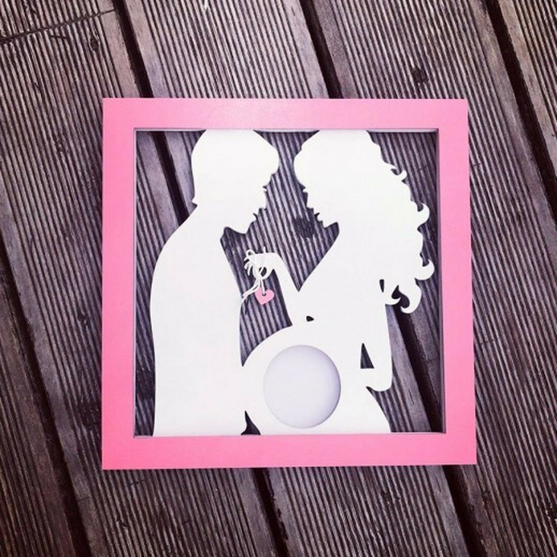 Фоторамка панно для фотографий узи подарок для будущей мамы для будущих родителей