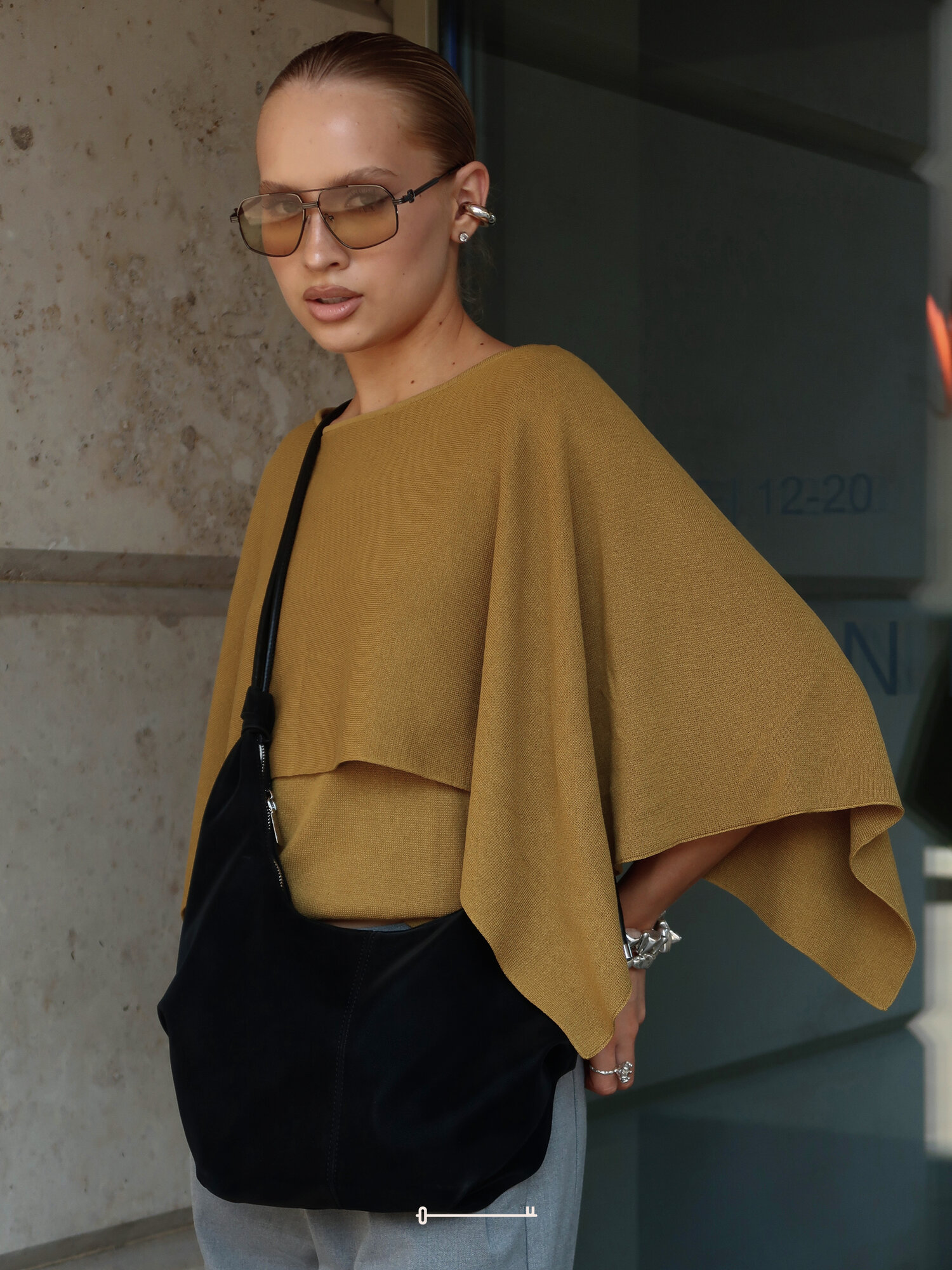 Сумка хобо LE TRESOR, черный — фото 1