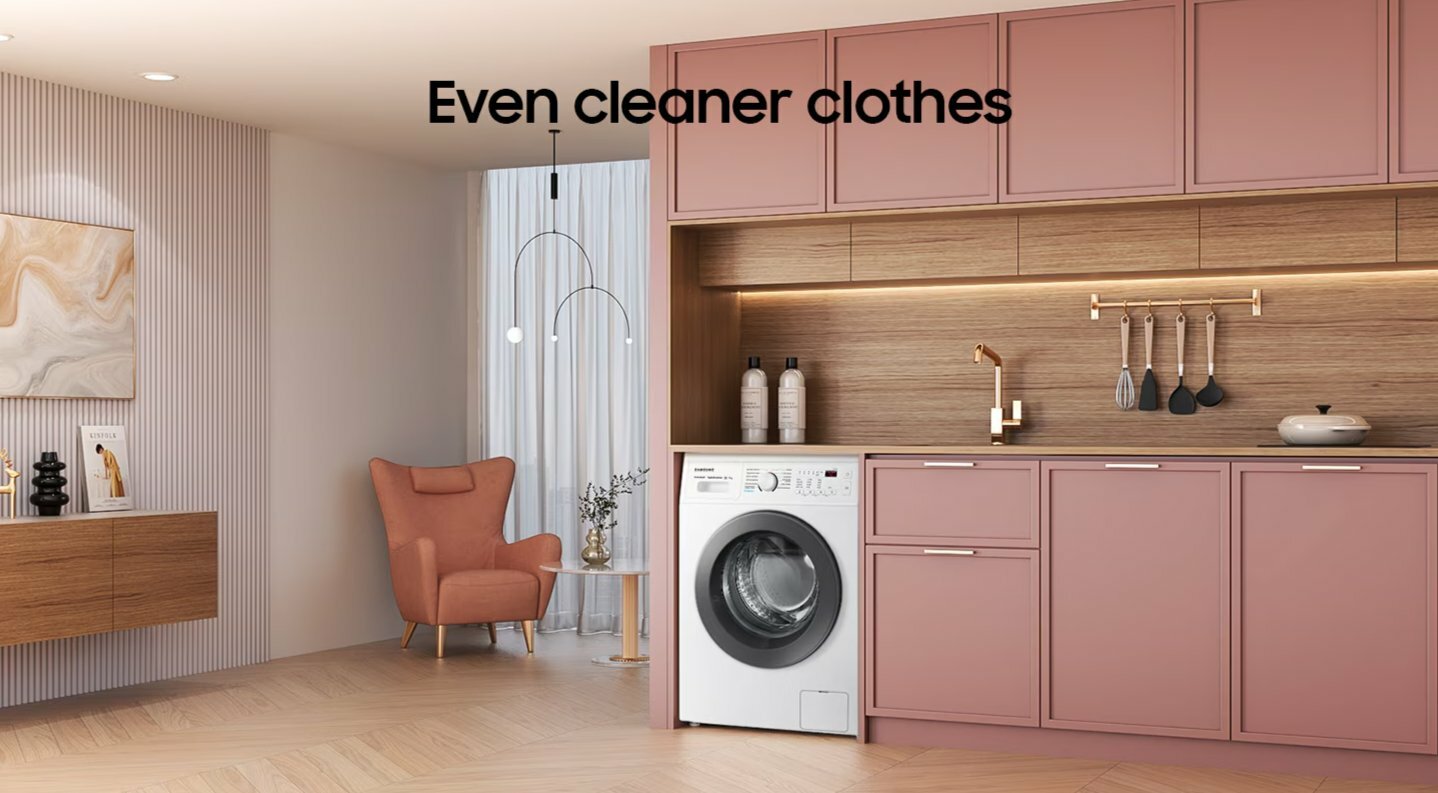 Стиральная машина Samsung, 7 кг, WW70AG4S21VELD, технология Ecobubble
