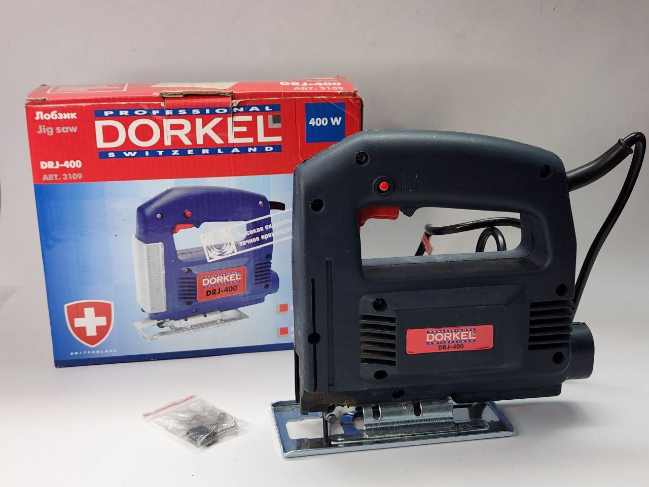 Лобзик электрический Dorkel DRJ 400 рабочий