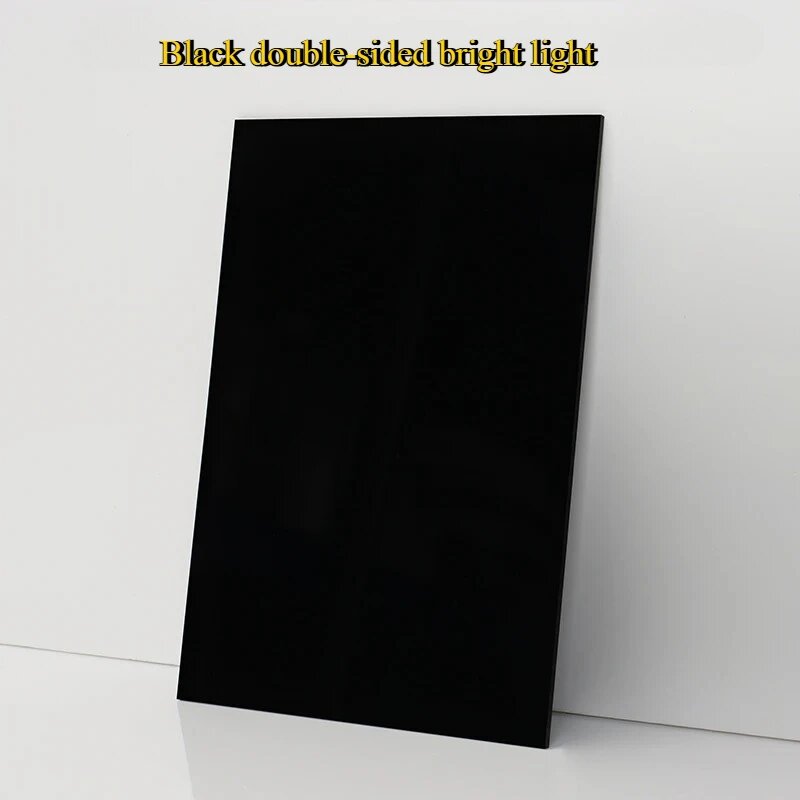 Черная акриловая доска 2/3/4/5 мм Black 100x100x2mm