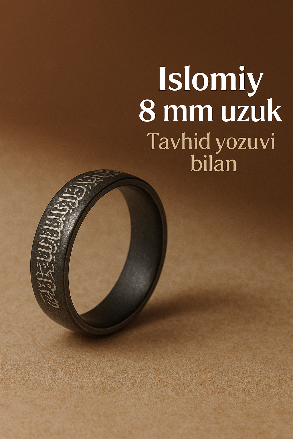 Кольцо, размер 17, ширина 5 мм, black