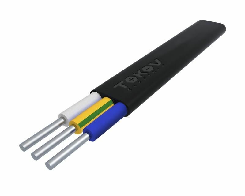 Кабель TOKOV ELECTRIC АВВГ-пнг(А)-LS 3х4 ОК (N PE) 0.66кВ (уп.100м) 00-00036348