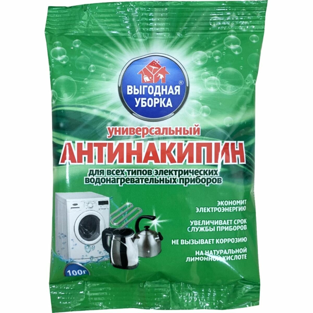 Средство для удаления накипи Выгодная уборка  Антинакипин   100г  2315688 