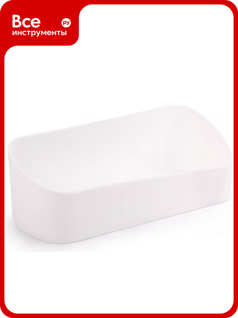 Полка для ванной комнаты ЗПИ «Альтернатива» на скотче белый М8531