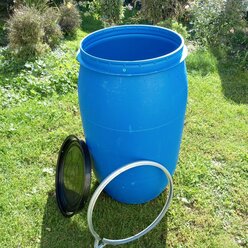 Бочка пластиковая 227л бочка садовая отмытая для технической воды