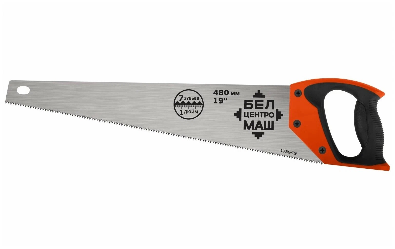 Ножовка 350мм 1736 14 БЦМ  по дереву  35 см  углеродистая сталь