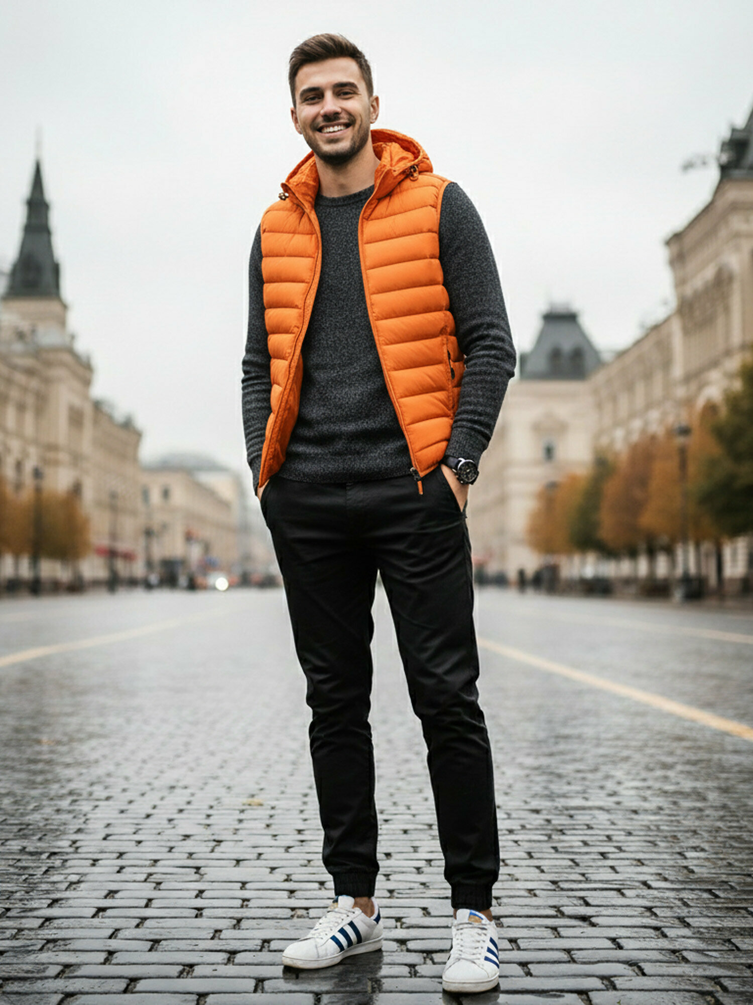 Брюки джоггеры Modniki, размер S-46, серый