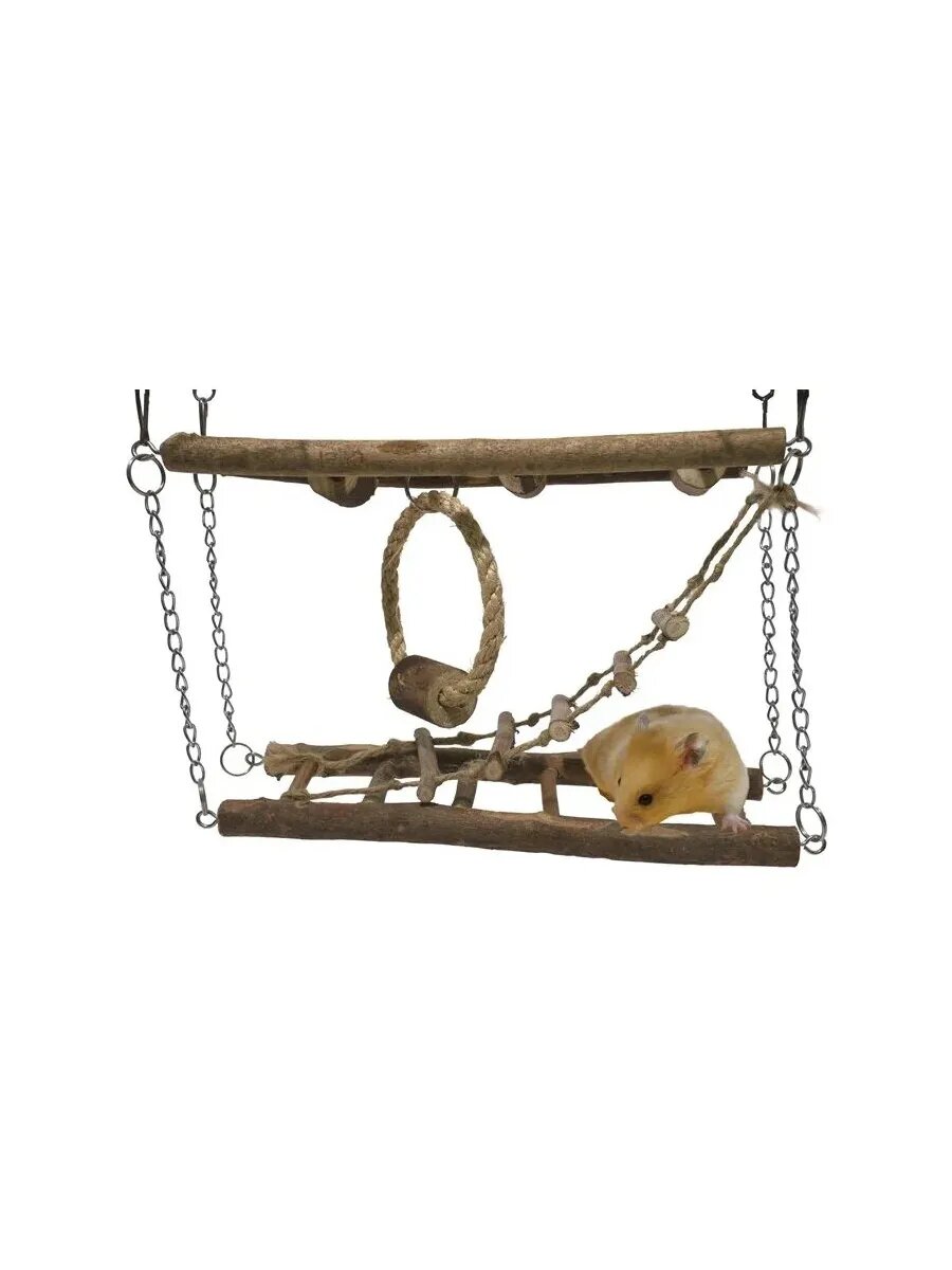 Игрушка для грызунов деревянная Подвесной мост