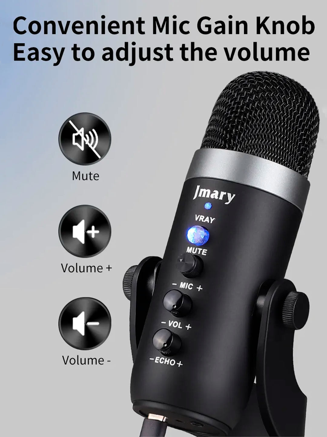 Студийный микрофон Savdo belgisi MC PW8 Jmary, беспроводной, с футляром, черный — фото 1