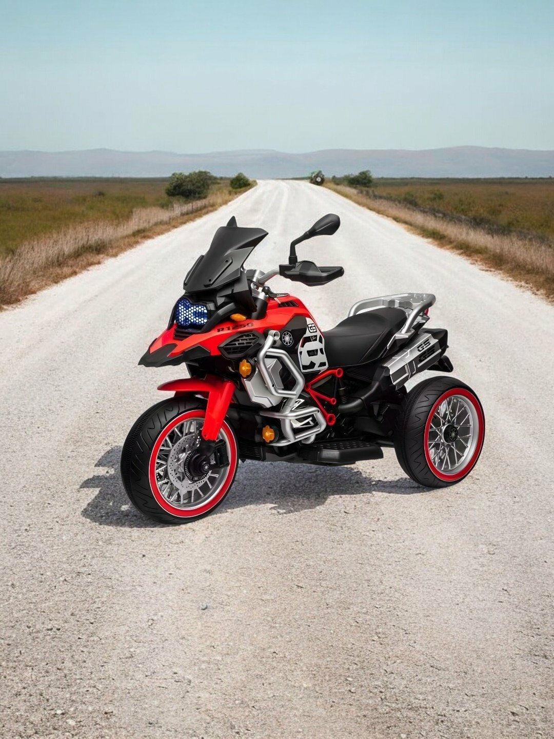 Электромотоцикл BIGG, двухместный, с мультимедиа, для детей от 2 лет — фото 1