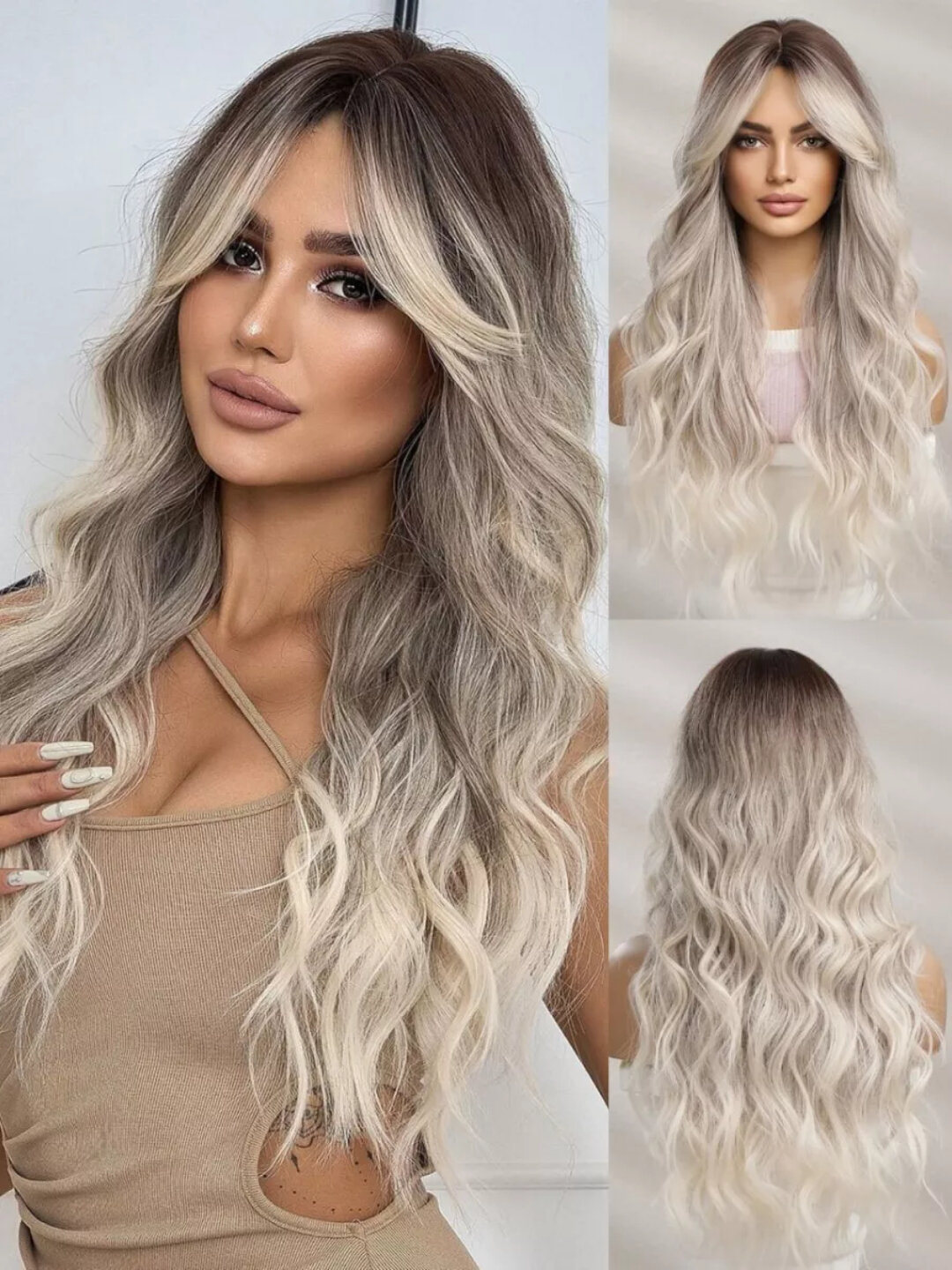 Парик кудрявый с чёлкой: стильный и естественный образ 60 см