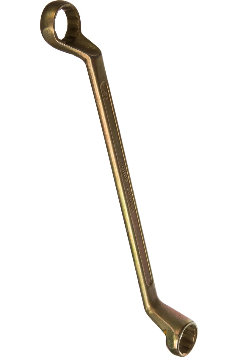 Ключ гаечный STAYER накидной изогнутый 21 х 23 мм {27130-21-23}