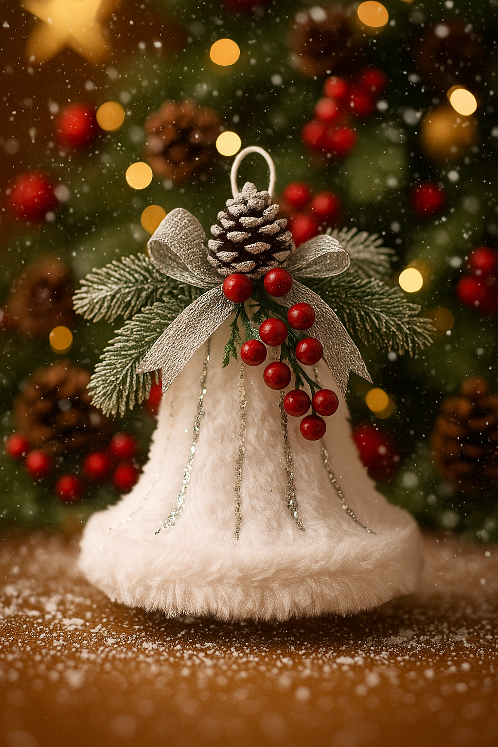 Праздничный колокольчик, почувствуйте новогоднее великолепие, праздничное настроение в каждом нашем изделии!