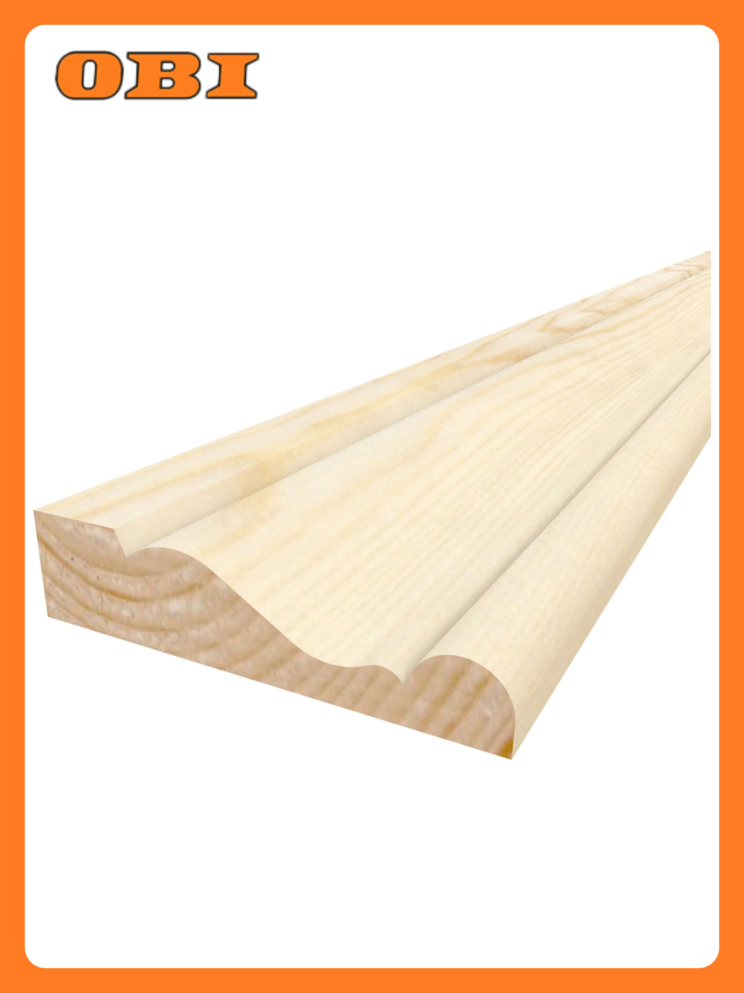 Нащельник строганный массив сосны сорт Экстра 2400х38х9 мм бежевый