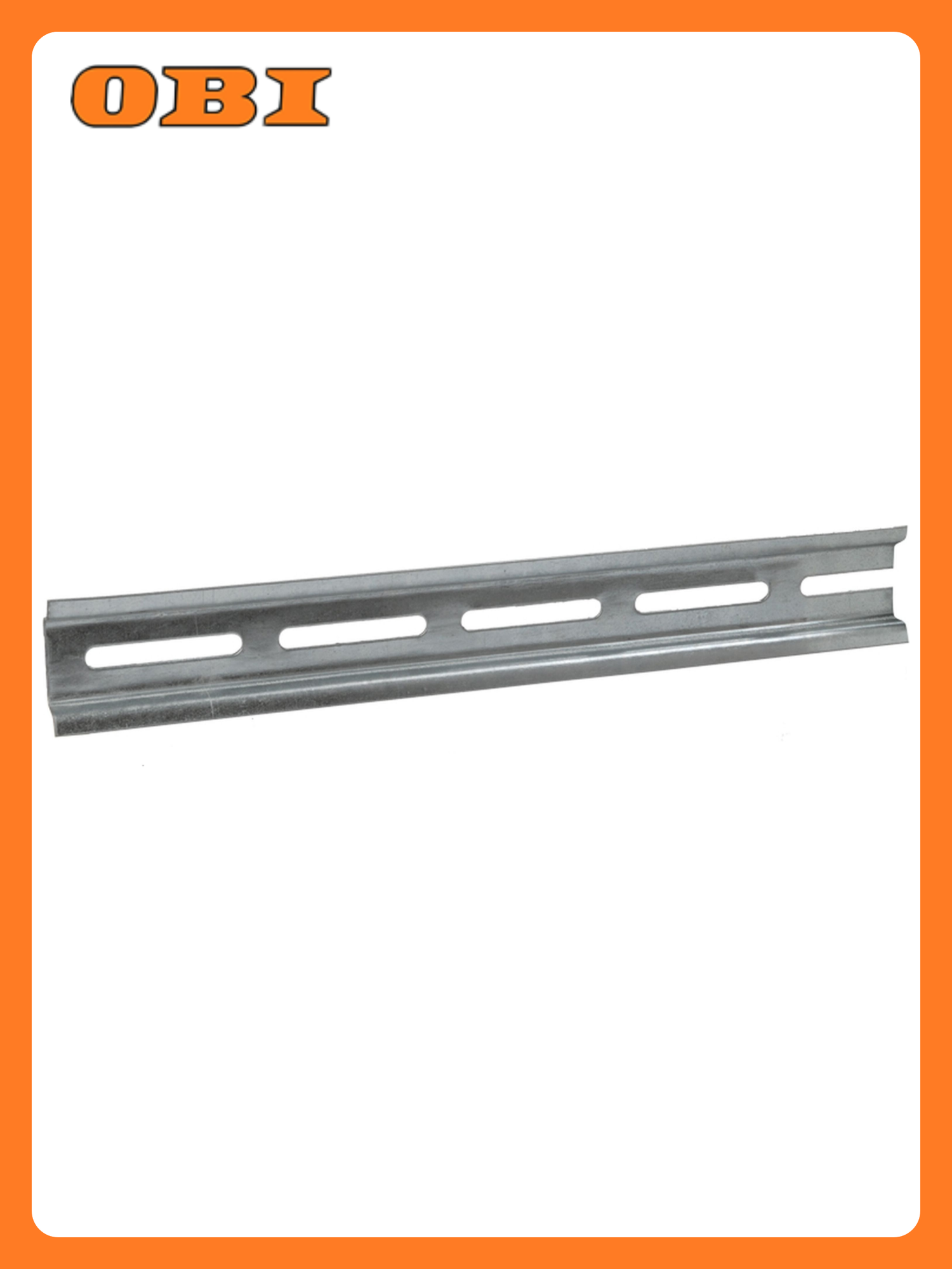 DIN-рейка IEK оцинкованная сталь перфорированная 300мм серая