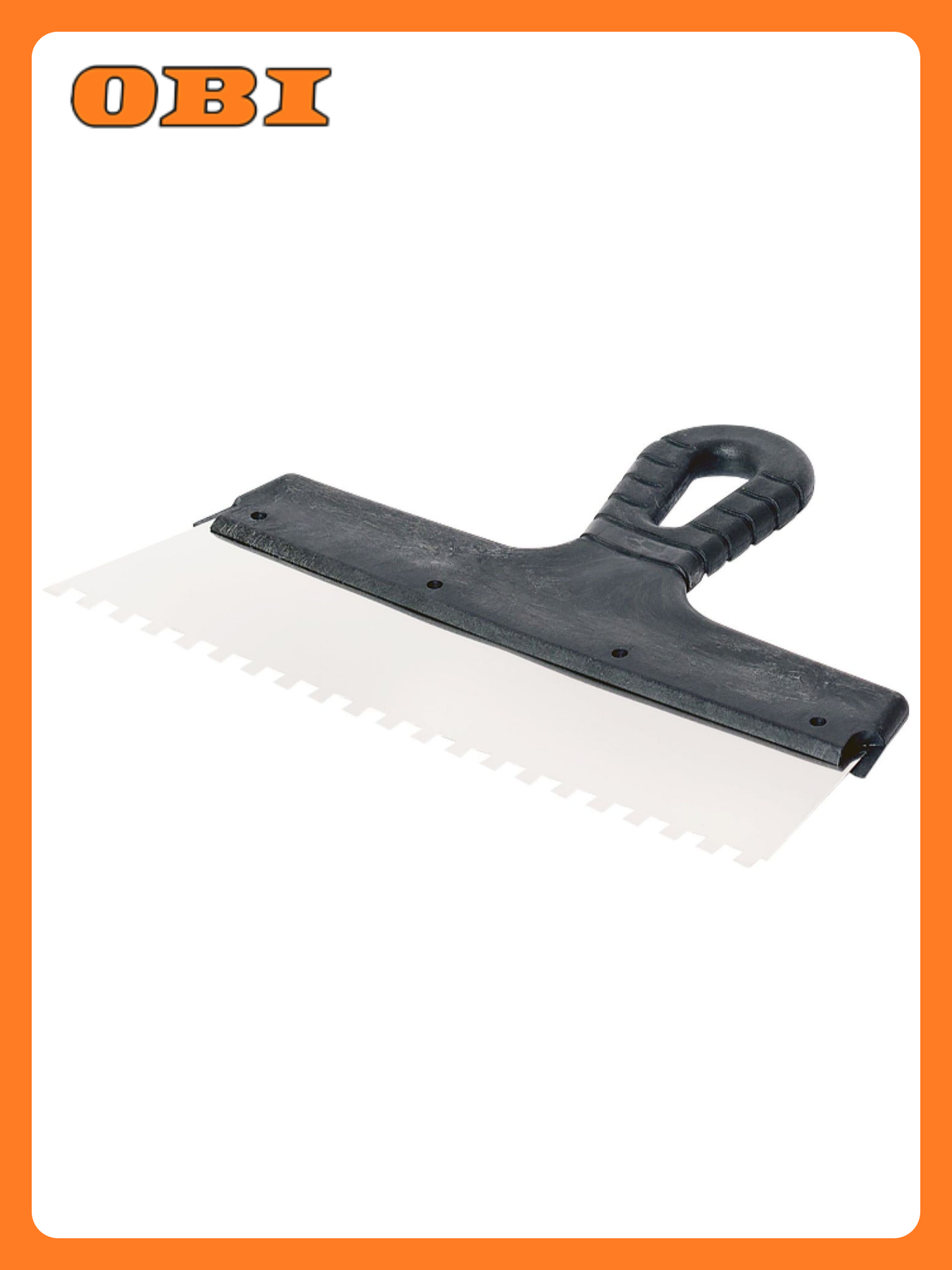 Шпатель фасадный интек 250 мм зуб 6х6 мм