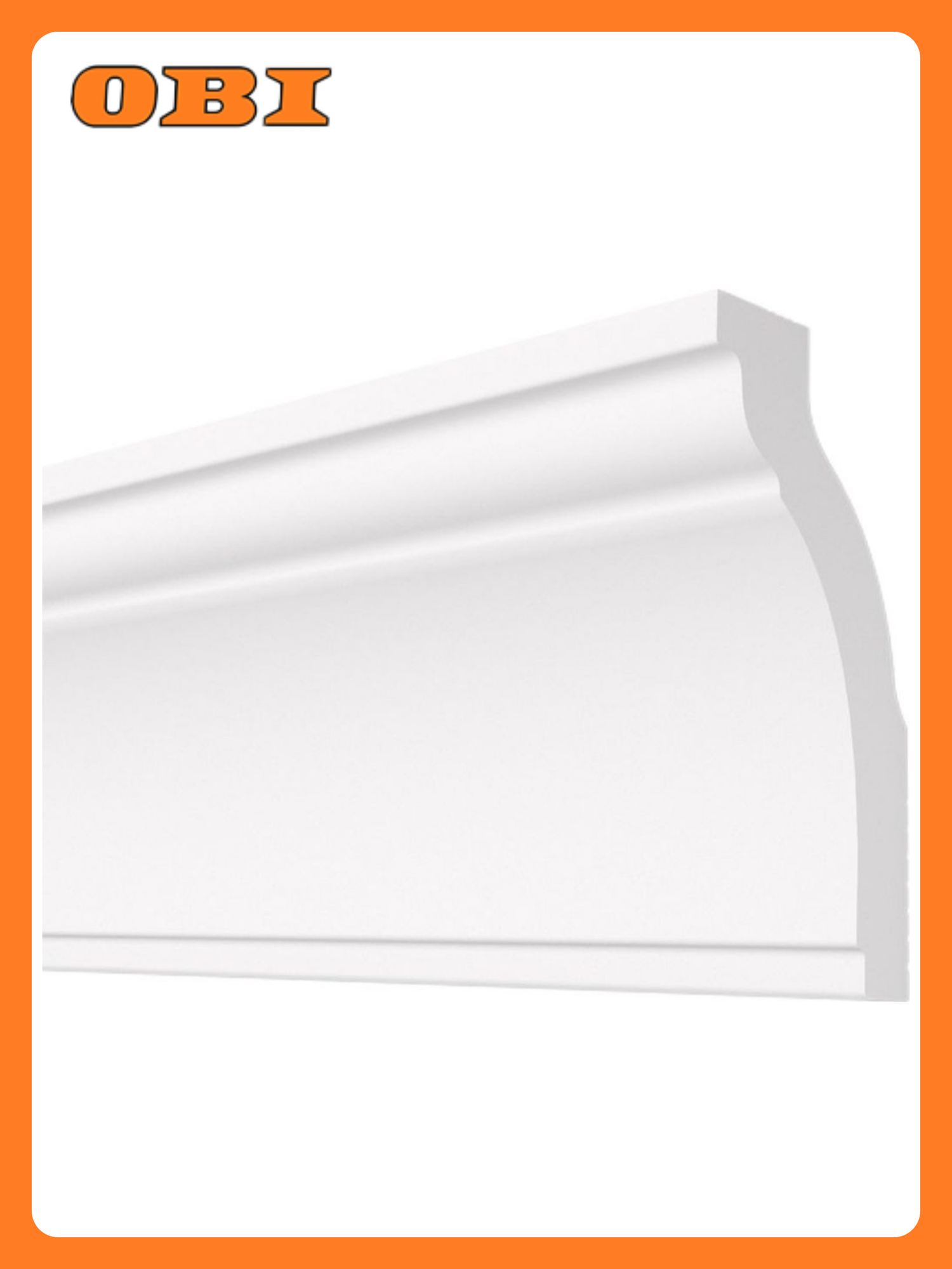 Плинтус потолочный плинтэкс O 20/40 белый 20x40 мм