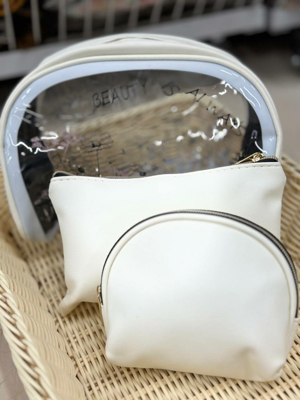 Комплект сумок барсетка  sumka lux, бежевый — фото 1