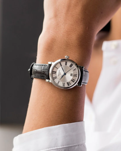 Наручные часы TISSOT, черный, серебряный — фото 1