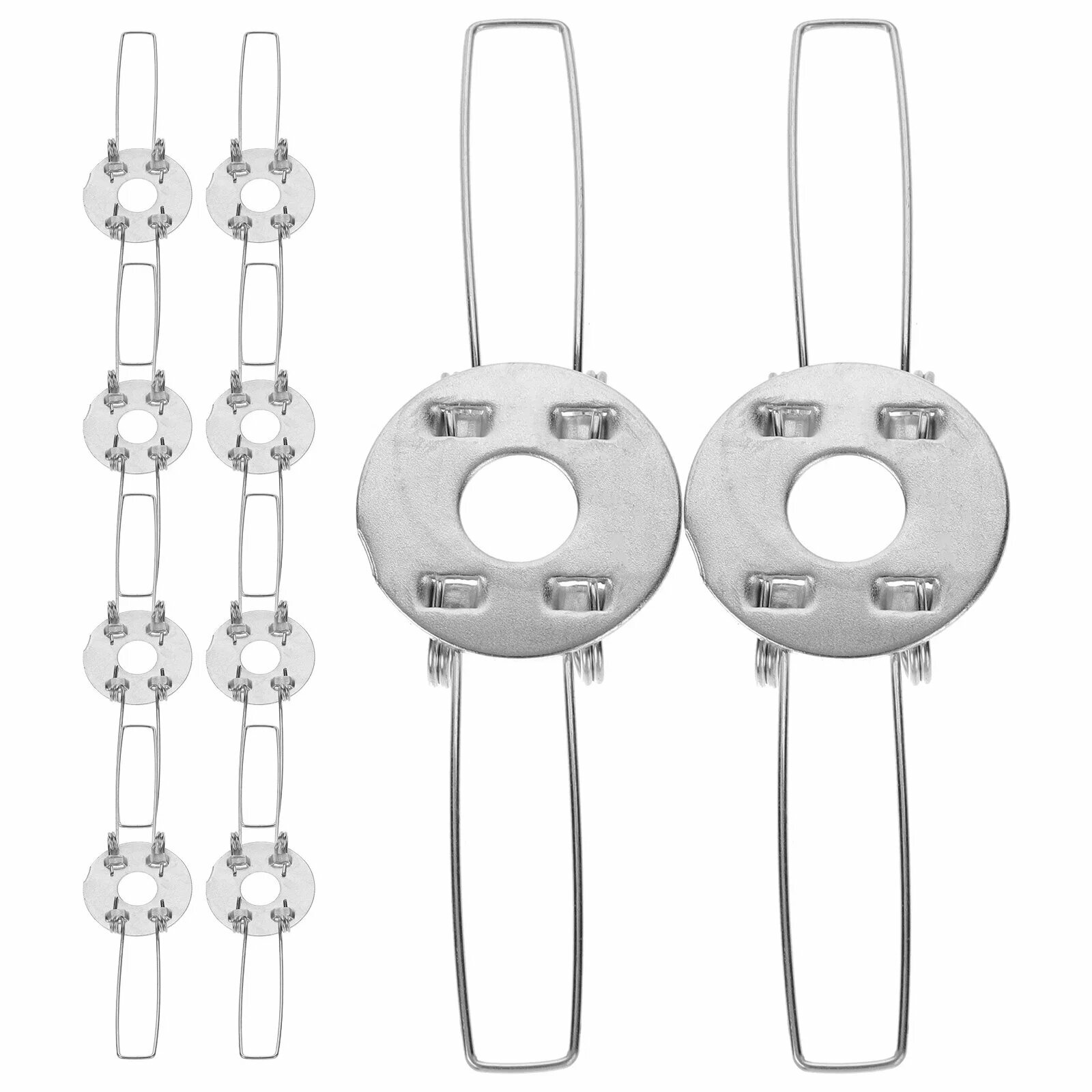 10 шт. держатель лампы пружинный зажим в форме пряжек кронштейн адаптер зажимы для абажура оцинкованное железо DIY для аксессуаров для фонарей