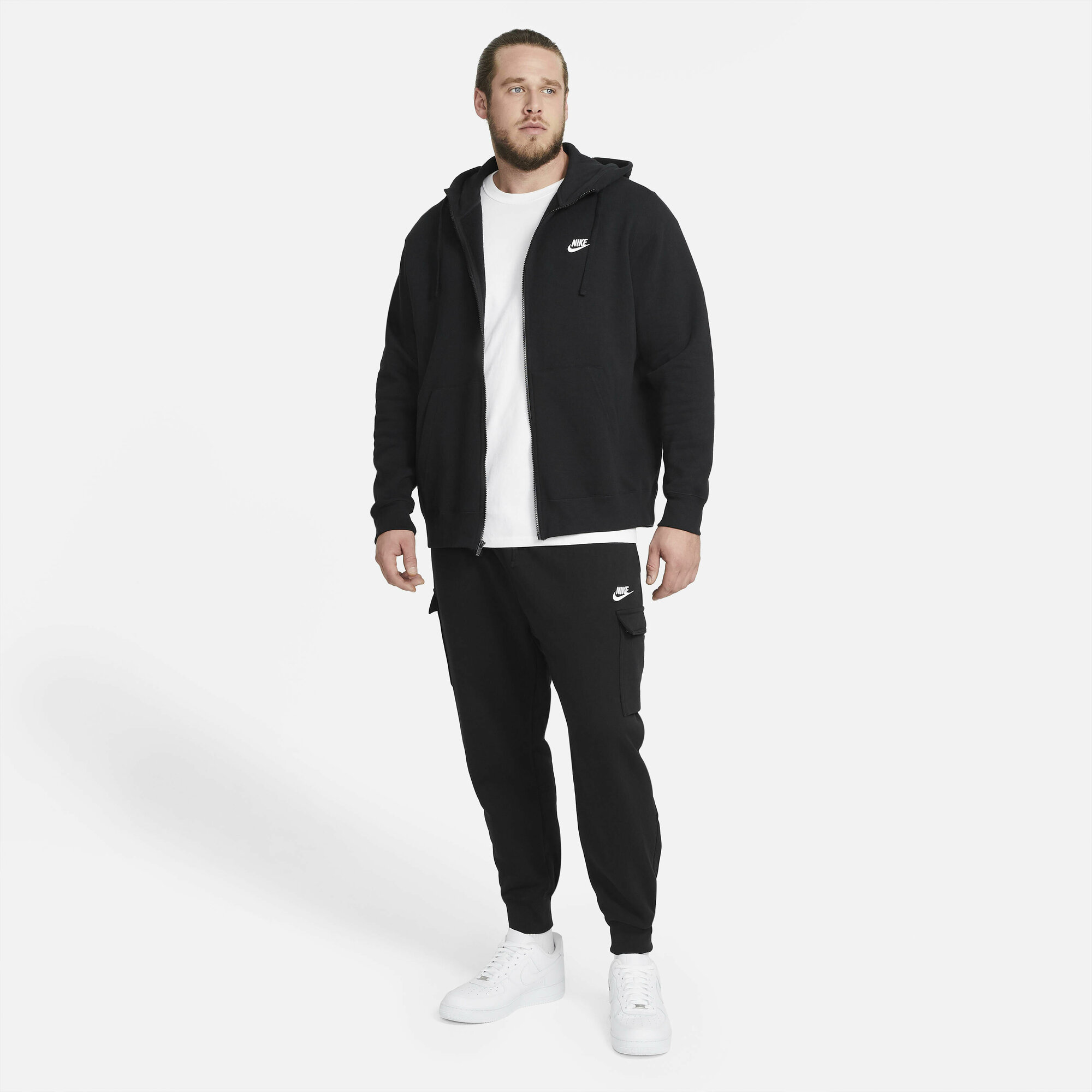 Брюки спортивные NIKE Sportswear Club, размер XXL, черный — фото 1