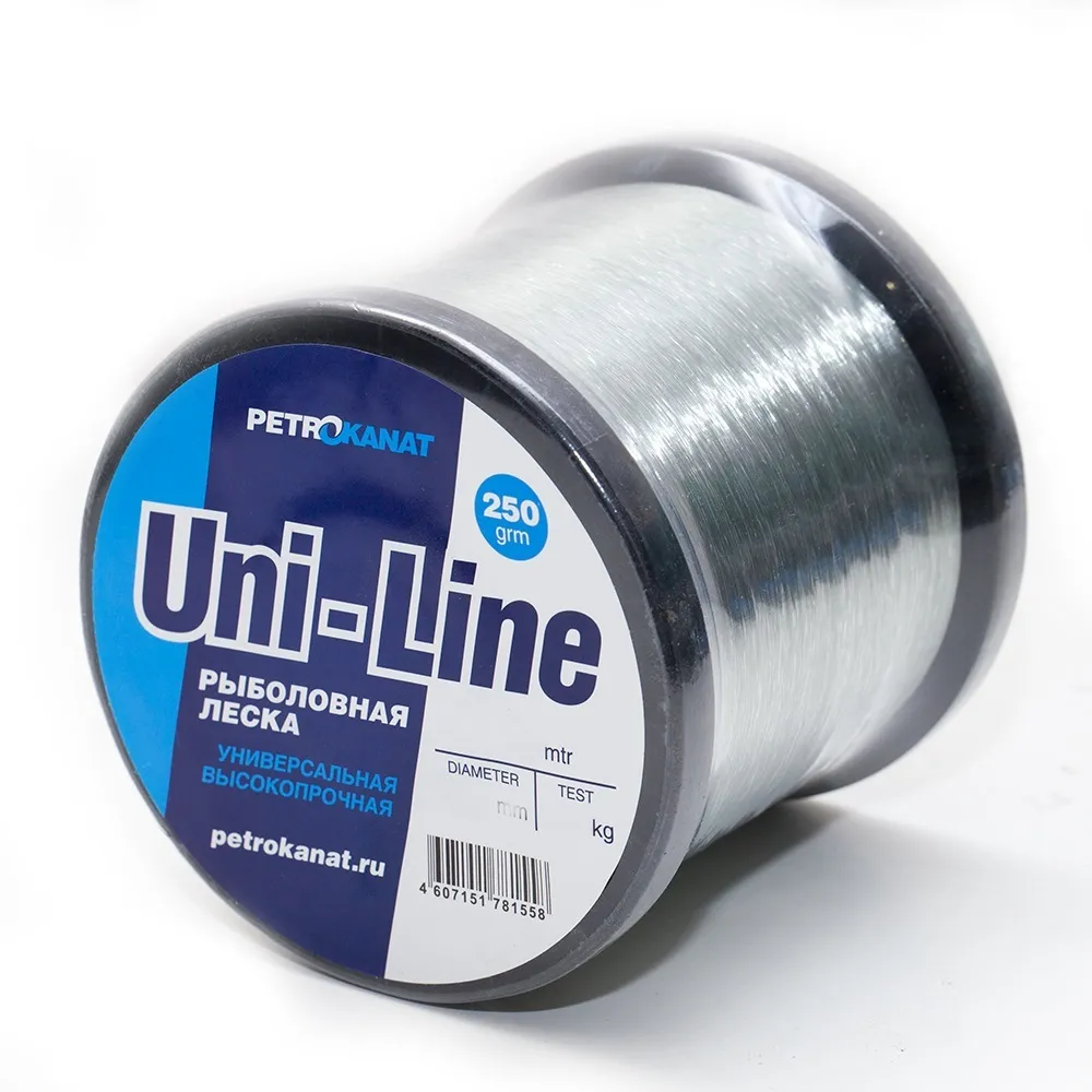Леска монофильная "UniLine", длина 65 м, вес 250 г, толщина 2,0 мм