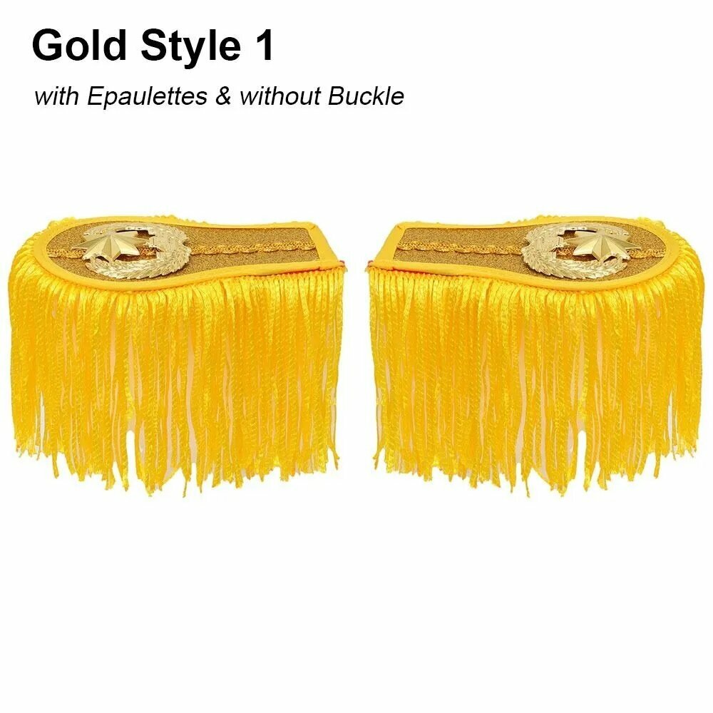 1 пара Эполеты с бахромой и кисточками