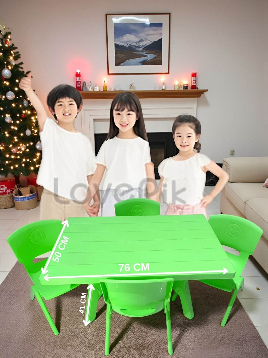 Детский пластиковый мультяшный стол, детские игрушки, детский 1 стол и 4 стула набор