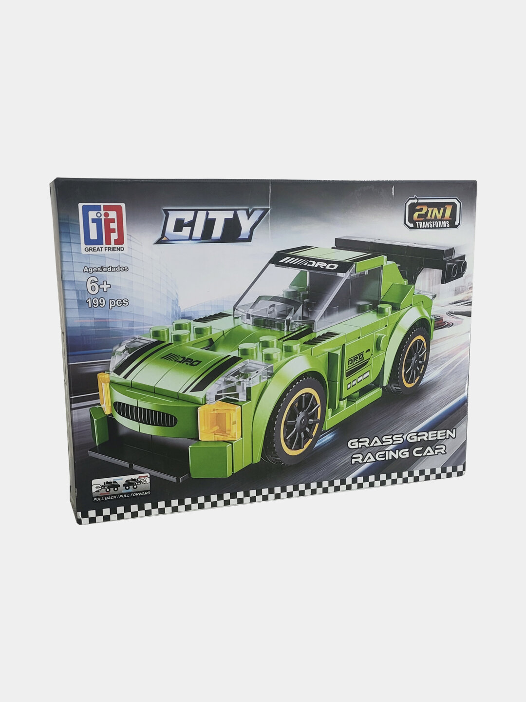 Конструктор City 2в1, машинка или робот,  для детей от 6 лет, детали 199-194