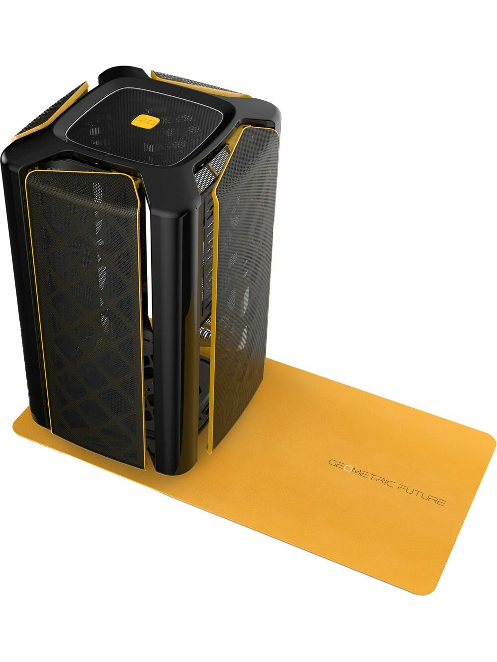 Корпус для ПК без БП GEOMETRIC FUTURE Model 2 The Ark Black/Gold (1AM2AKBK00100) — фото 1