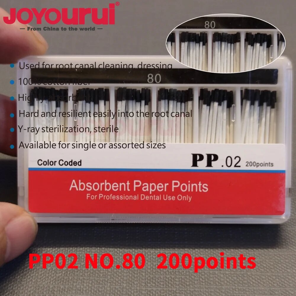 Absorbent Paper Points PP02 NO.80 200 points