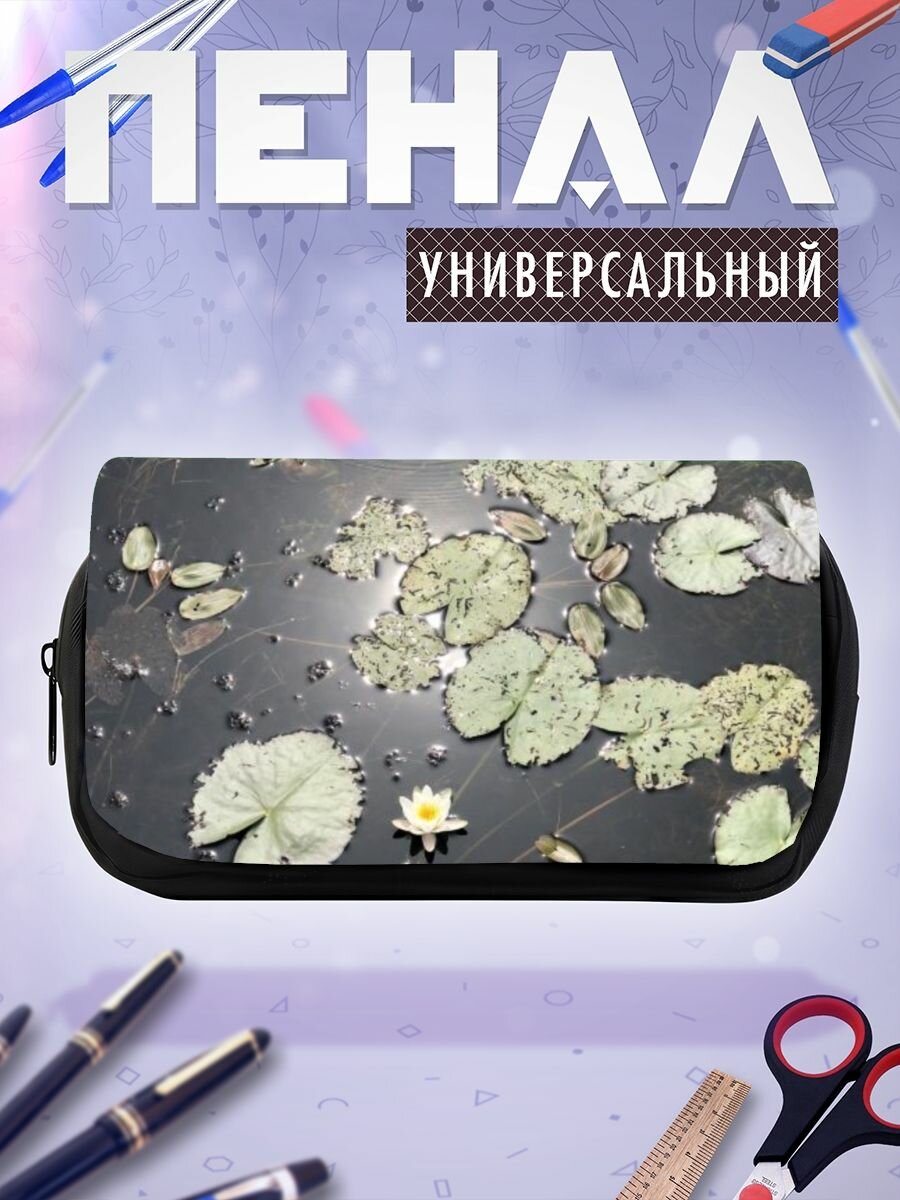 Школьный пенал вода лист