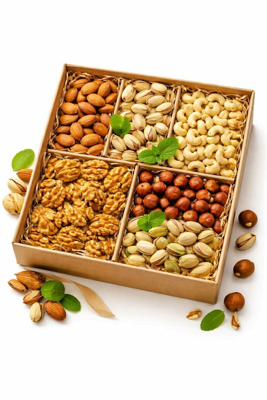 Подарочный набор "Ассорти отборных орехов", в подарочной коробке, 500 г