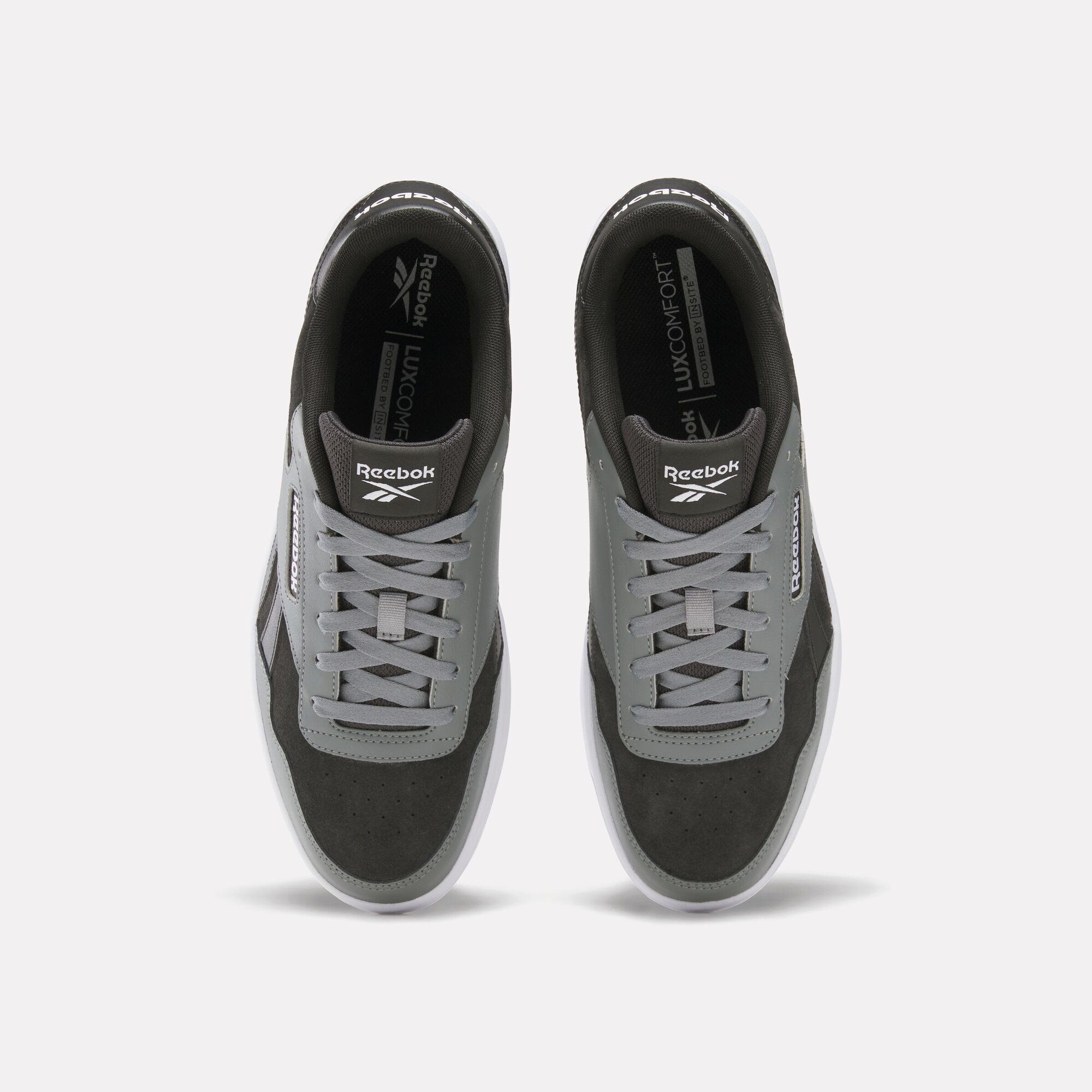 Кроссовки Reebok Court Advance, размер 9 US, серый/черный/белый — фото 1