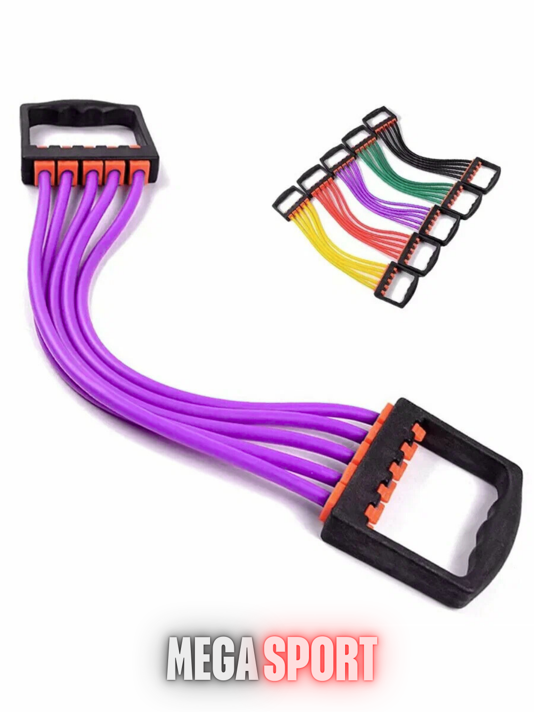 Грудной эспандер, с ручками, резиновый, для силовых тренировок_76-2 — фото 1