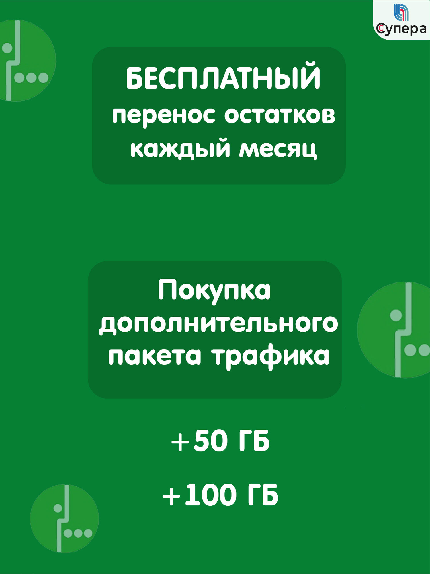 Сим-карта, для модемов и роутеров, безлимитный интернет 100Гб, 650р/мес — фото 1