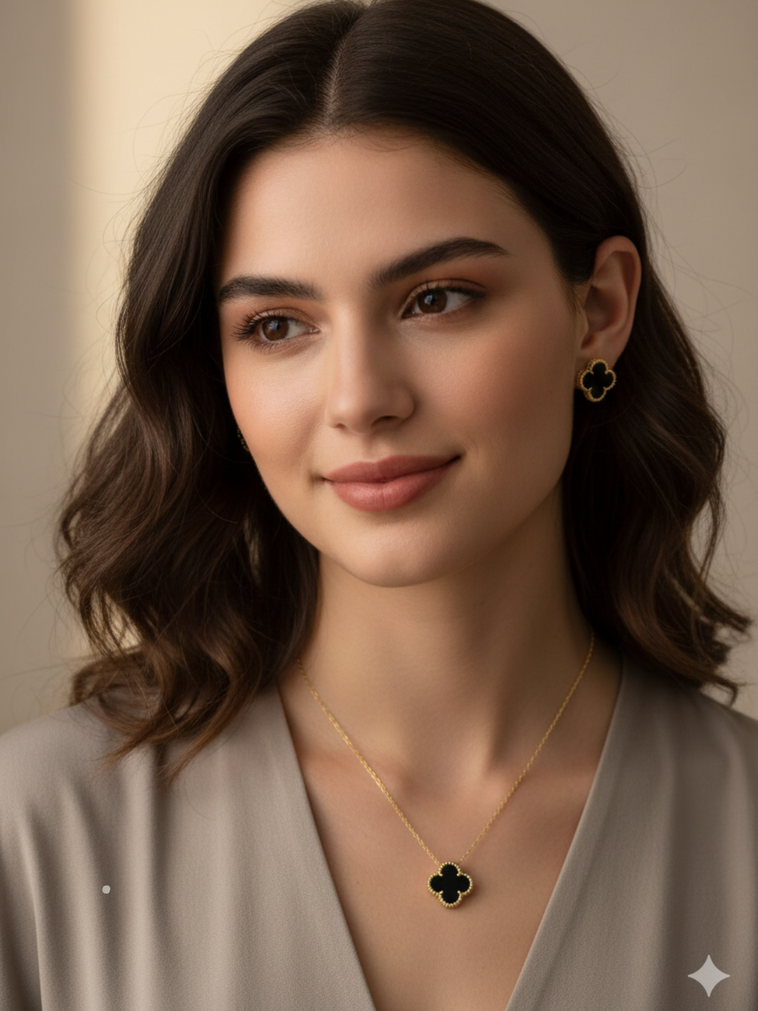 Комплект бижутерии: подвеска, серьги