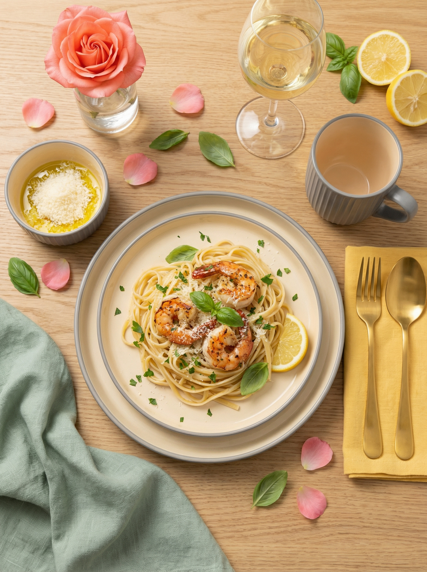 Столовый набор JEWEL Рюне, керамика, для 4 персон, цвет серый — фото 1