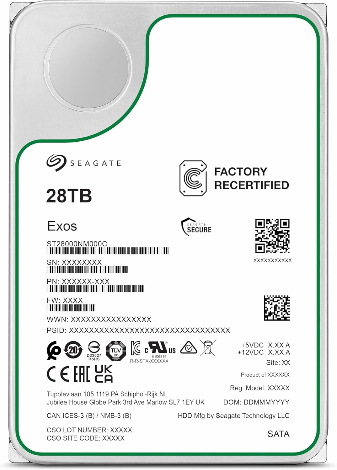 Жесткий диск (HDD) Seagate 26Tb (ST26000NM000C RECERTIFIED)