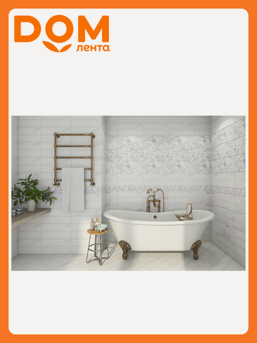 Изображение товара Плитка настенная Global Tile San Remo GT14VG панно белый ч.1 50х25см