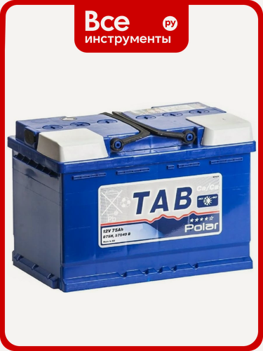 Изображение товара Аккумулятор TAB Polar обратная полярность, кальциевая технология, подходит для легковых и грузовых автомобилей