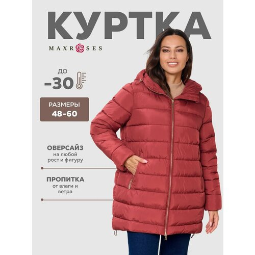 фото Бомбер maxroses, размер 50, red