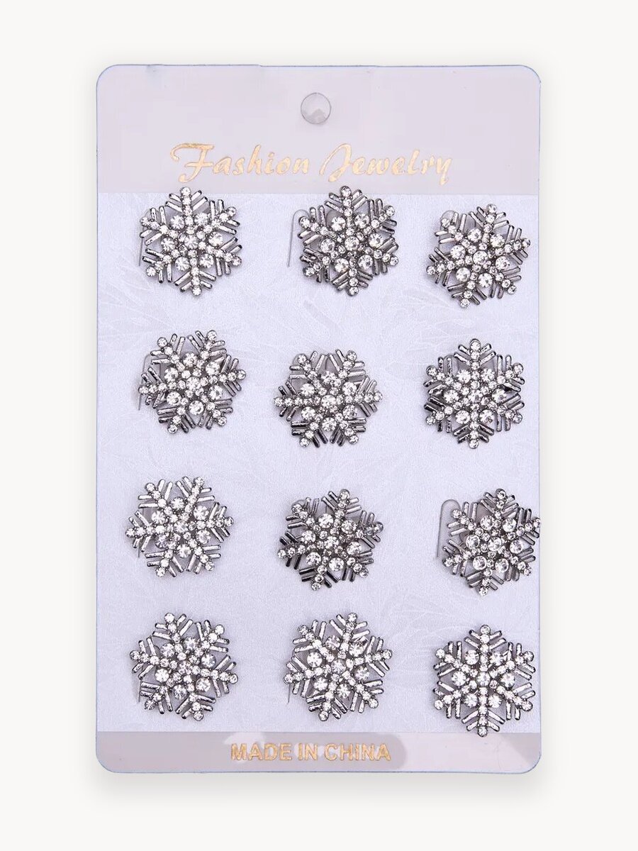 Брошь ШОПОГОЛИК, стразы