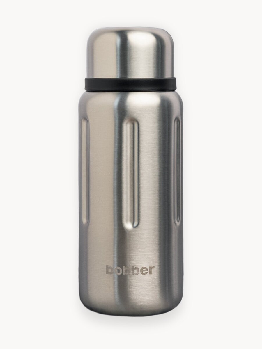 Термос Bobber Barrel 1000 мл с широким горлом и ситечком, стальной матовый