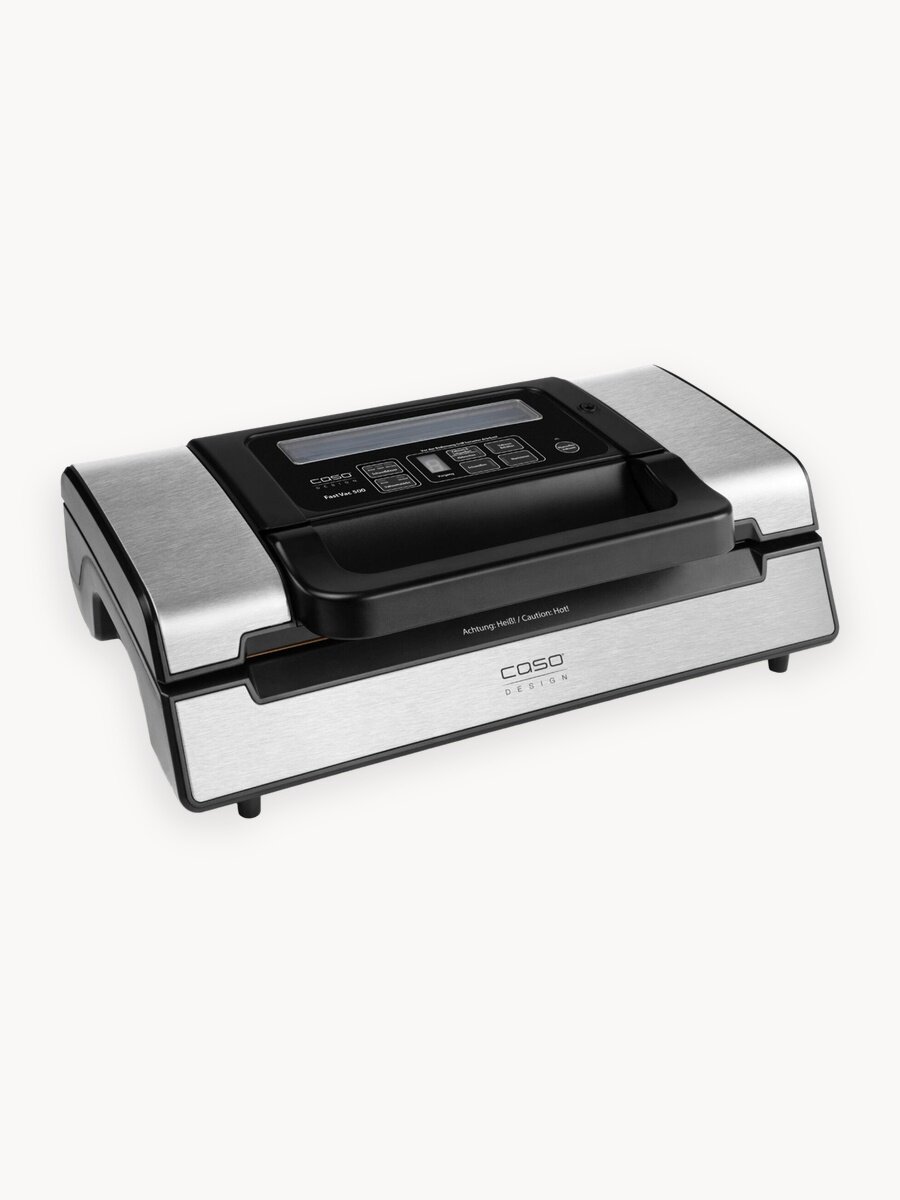 Вакуумный упаковщик Caso "FastVAC 500", серебристый, электронный, двухпоршневый, 30см